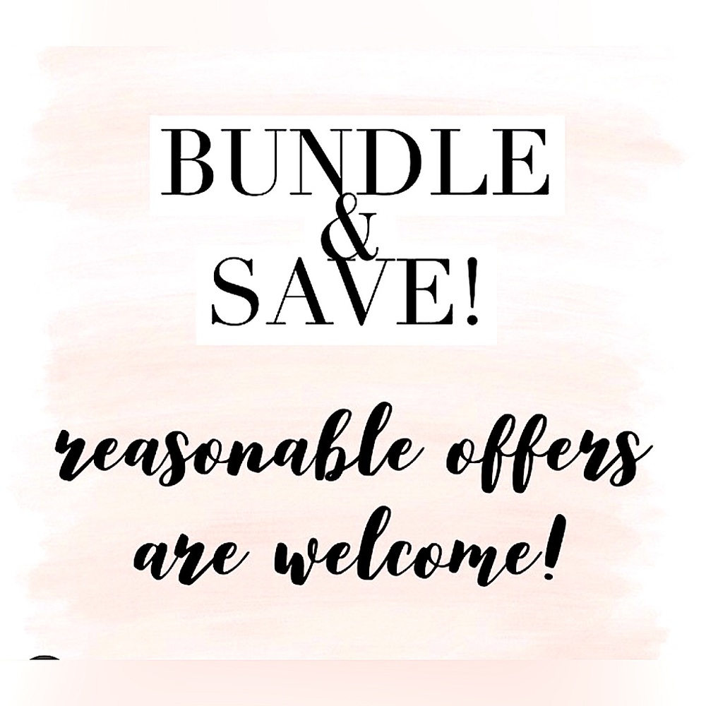 All reasonable offers are welcome!